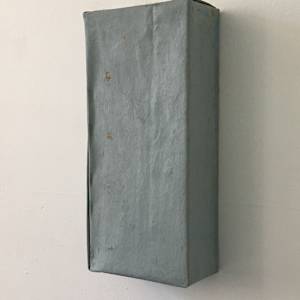 Folded-Over Painting (blue-green gray) by Steve Riedell