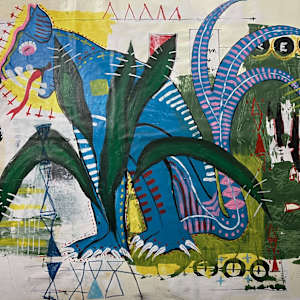 Big Blue Cat I by Hugues Simon, Image 1.
