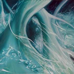 Blue Stringy stuff by Marcel Desbiens, Image 1.