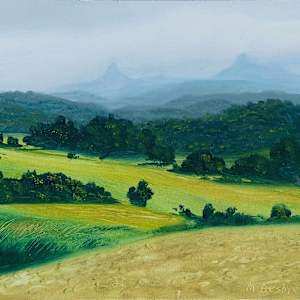 Glass House Mountain View by Marcel Desbiens, Image 1.