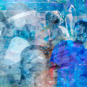 Mural:  Self Portrait in Blue by Neil Berkowitz, Image 1.