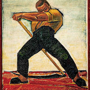 Peasant with a Scythe by Nikolai Zagrekov, Image 1.