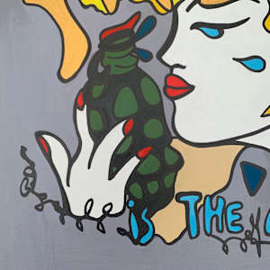 ART IS THE ANSWER by Anouck Jourdaa  Image: Original covered grenade