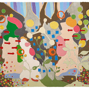 Oil on Paper #1133 by Jean Louis Frenk, Image 1.
