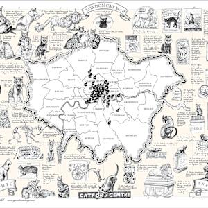 The London Cat Map by Anna Walsh, Image 1.