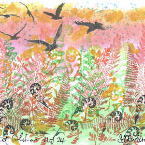 Crows in the Field at West Beach 12/24 by Samantha Jane Anderson, Image 1.