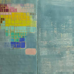 5_ Open Heart (Corazón Abierto) by Andreina Davila  Image: Blocks of color and paint to cover—or let go of—past thoughts