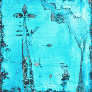 3 in Blue by Andreina Davila