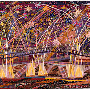 Ohio River Fireworks by Terrie Hancock Mangat, Image 1.