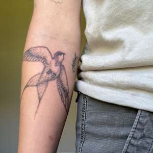 Swallow Tattoo by Adyson McCullough