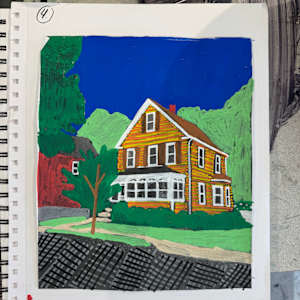 Van Gogh Inspired House by Ashley Chesna, Image 4.