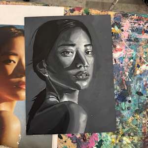 Acrylic Underpainting by Ashley Chesna, Image 1.