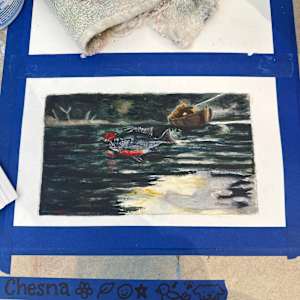 Winslow Homer Inspired Watercolor by Ashley Chesna, Image 1.