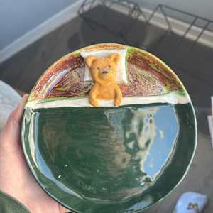 Sleepy Teddy Plate by Ashley Chesna, Image 6.