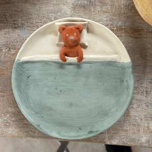 Sleepy Teddy Plate by Ashley Chesna, Image 3.