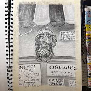 Dog Graphite Drawing Series by Ashley Chesna, Image 4.