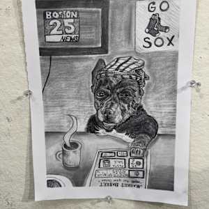 Dog Graphite Drawing Series by Ashley Chesna, Image 6.