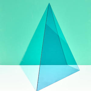 Blue Triangle A - Limited edition of 10 prints by Leah Rolando, Image 1.