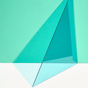 Blue Triangle B - Limited edition of 10 prints by Leah Rolando, Image 3.