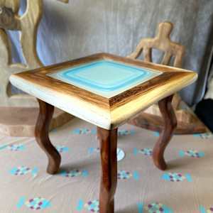 Blue Cloud Glass Table Top by Ben Richgruber - PECO Studio, Image 2.