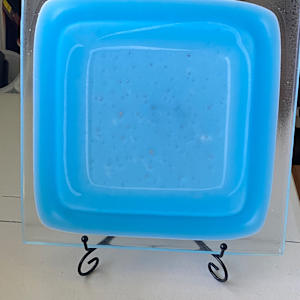 Blue Cloud Glass Table Top by Ben Richgruber - PECO Studio, Image 3.