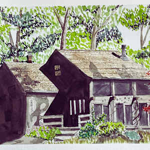 East Oviatt - Commissioned Architectural Portrait by HavreMai Art, Image 1.