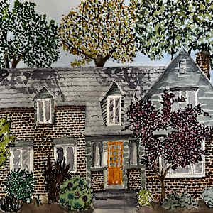 Warwick - Commissioned Architectural Portrait by HavreMai Art, Image 1.