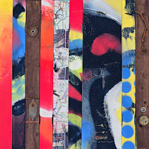 Striped History Diptych by Kyle Chile Thomas, Image 2.