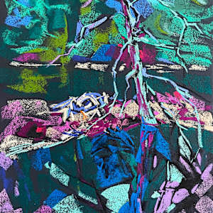 Beaver lodge by Lynne Bedbrook, Image 1.
