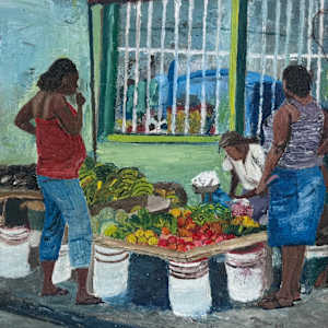 Hawkers In Bridgetown by John Carter, Image 1.