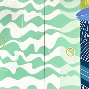 No Shoes. No Shirt. No Problems. (diptych) by Kristen Guest, Image 1.