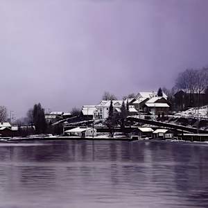Misty Lakeside by Ritu Bajaj, Image 1.