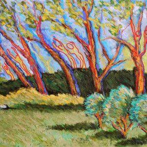 After Van Gogh: Obscured by Trees by Ronda Richley 