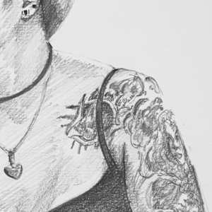 Lady with Tattoos by Hima  Jain, Image 3.