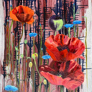 Poppies Abstracted by Letitia Uyak, Image 8.