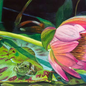 Quiet Among the Lotus by Letitia Uyak, Image 1.