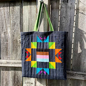 Spare Block Quilted Tote by Ben Millett, Image 2.