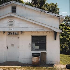 City Hall in Big Flat, Arkansas by Marjorie Parker, Image 1.