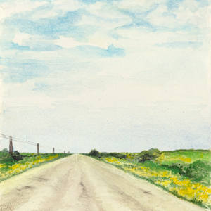Telephone Road, Outside Midland by Marjorie Parker, Image 1.