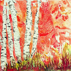 Birches in Autumn by Lynn Cote, Image 1.