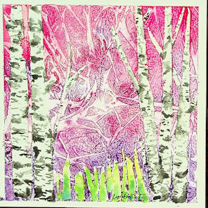 Birches in Spring by Lynn Cote, Image 1.