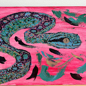 Pala Polonga Nil Pata (Sri Lankan Blue Pit Viper) by Amanda Silva, Image 1.