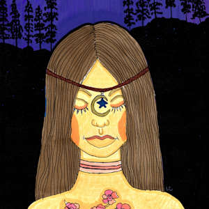 Mystic Walk mixed media artwork by Lisa Casineau by Lisa Casineau, Image 1.