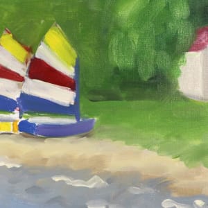 Sailing on the Bay by Judy Kelly