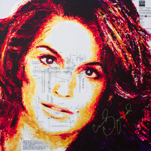 Cindy Crawford signed by Her by HaviArt
