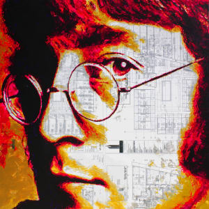Beatles x4 Square by HaviArt  Image: HaviArt - Beatles - John Lennon