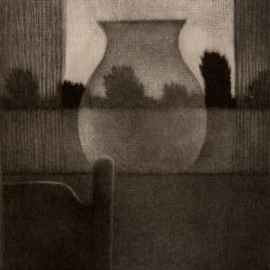 Chair, vase, & curtains by Robert Kipniss 