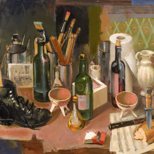 Still Life With Shoe by Adolf Konrad