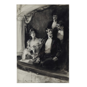 Conversation at the Opera by Walter Granville-Smith