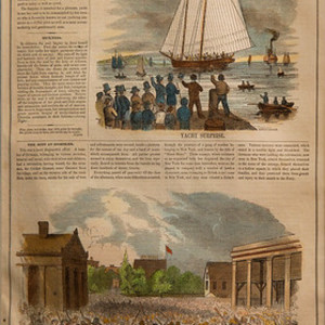Riot at Hoboken from Gleasons Pictorial by Artist Unknown